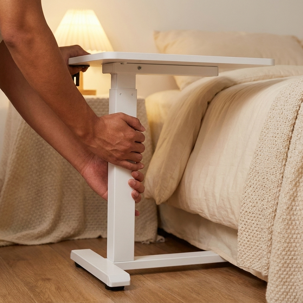 Adjustable Overbed Table benefit close-up