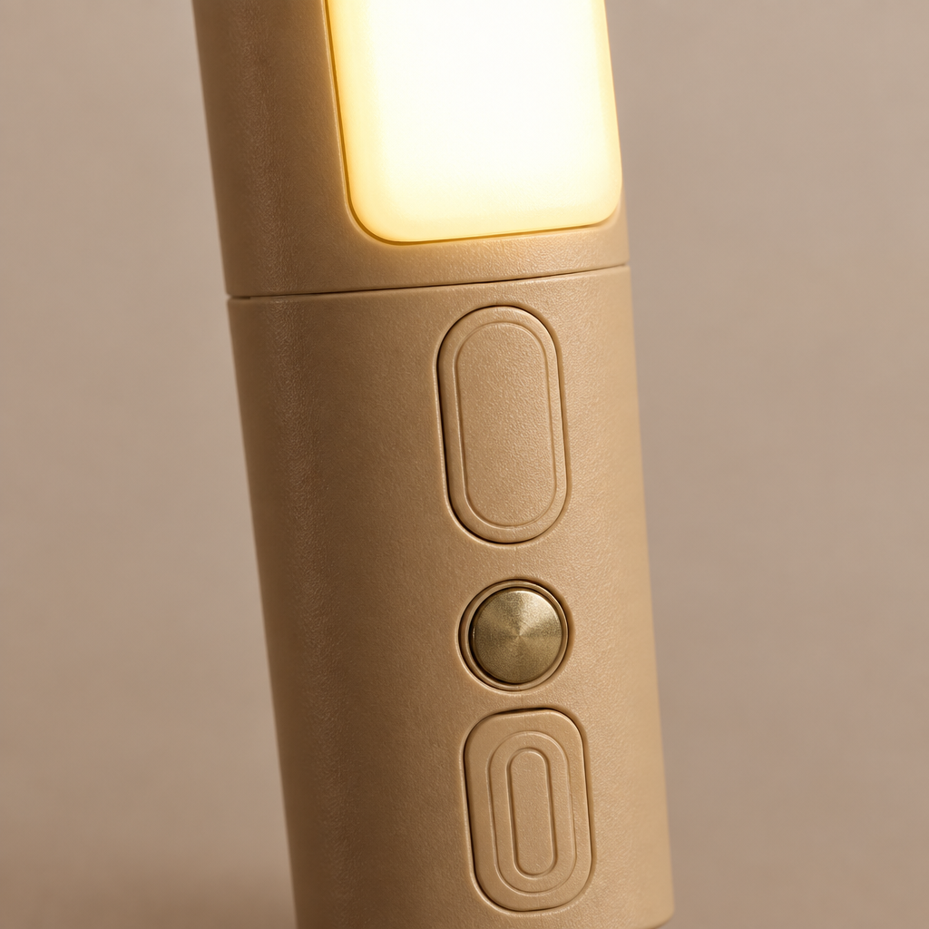 Close-up detail of the motion sensor night light housing and diffuser