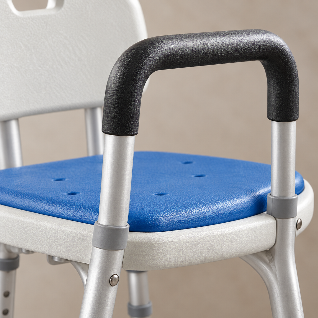Close-up detail of Complete Shower Safety Kit surface and hardware