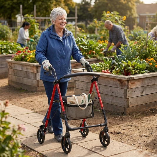 Foldable Rollator Walker lifestyle