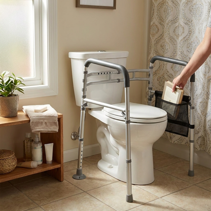 Foldable Toilet Safety Rail lifestyle