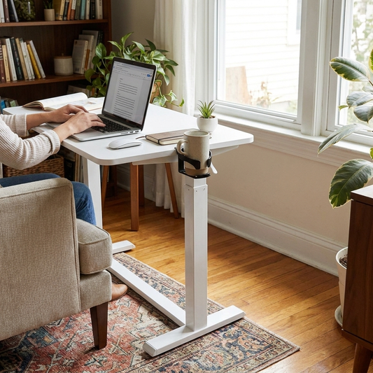 Adjustable Overbed Table lifestyle