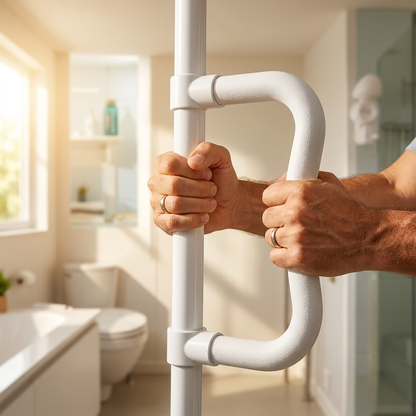 Floor-to-Ceiling Transfer Pole benefit close-up