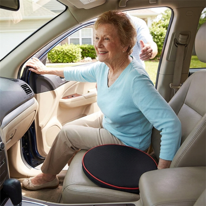 360° swivel seat cushion in use on a chair