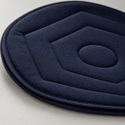 Close-up detail of the memory foam cushion fabric texture