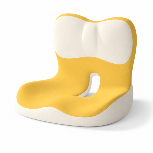 Waist support memory foam seat cushion, studio product photo
