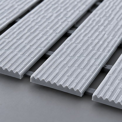 Close-up detail of the TPE non-slip shower mat surface texture