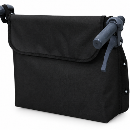 Wheelchair hanging storage bag backpack, studio product photo